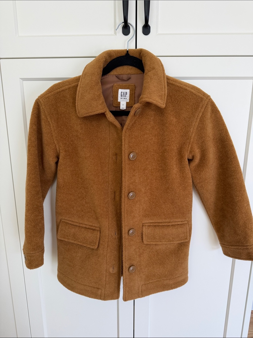 GAP Kids Brown Tan Fleece Pea Coat